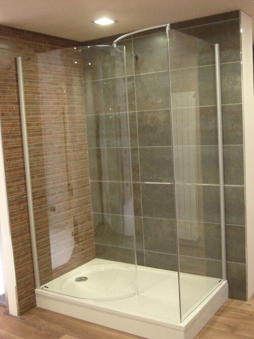WALK-IN DUSCHOLUX MAGIC LIFE 1400X900 PROFILO SATINATO CRISTALLO TRASPARENTE  (Outlet)