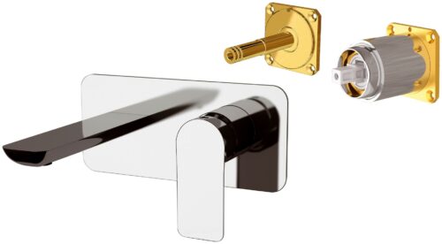 PARTE ESTERNA MISCELATORE LAVABO A PARETE INFINITY I15KB CROMO PER RR BOX15 REMER RUBINETTERIE