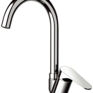 MISCELATORE LAVELLO CON BOCCA ALTA GIREVOLE CLASS LINE L42B CROMO REMER RUBINETTERIE