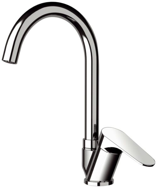 MISCELATORE LAVELLO CON BOCCA ALTA GIREVOLE CLASS LINE L42B CROMO REMER RUBINETTERIE