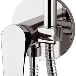MISCELATORE BIDET INCASSO SHUT-OFF CON DOCCETTA CLASS LINE L65W CROMO REMER RUBINETTERIE