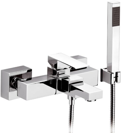 MISCELATORE VASCA ESTERNO CON DOCCETTA Q DESIGN ART. QD02 CROMO DI REMER RUBINETTERIE