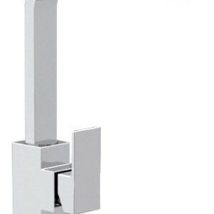 MISCELATORE MONOCOMANDO LAVABO CON CANNA AD U Q DESIGN ART.QD10G CROMO DI REMER RUBINETTERIE