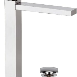 MISCELATORE MONOCOMANDO LAVABO ALTO LXL Q DESIGN ART. QD10LXL CROMO DI REMER RUBINETTERIE
