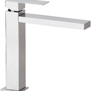 MISCELATORE MONOCOMANDO LAVABO ALTO Q DESIGN ART. QD11L CROMO DI REMER RUBINETTERIE