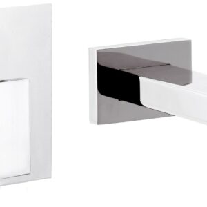 MISCELATORE MONOCOMANDO INCASSO LAVABO CON PIASTRE SEPARATE Q DESIGN ART. QD15C CROMO DI REMER RUBINETTERIE