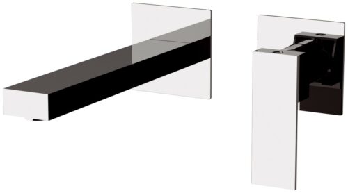 MISCELATORE MONOCOMANDO INCASSO LAVABO SU PIASTRA DOPPIA Q DESIGN ART. QD15P CROMO DI REMER RUBINETTERIE