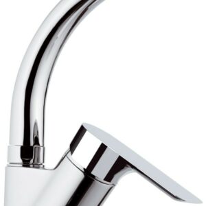 MISCELATORE LAVELLO CON CANNA CORTA GIREVOLE INFINITY I42C DI REMER RUBINETTERIE