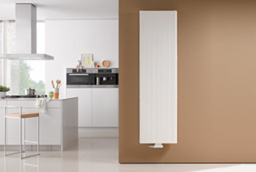 CALORIFERO DI ARREDO VERTICAL PLAN DI VOGEL&NOOT TYPE 21 1800 X 450 RAL 9016