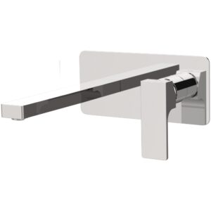 MISCELATORE LAVABO A PARETE ABSOLUTE AU15 CROMO di REMER RUBINETTERIE