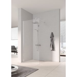 WALK IN KERMI PEGA PROFILO ARGENTO CRISTALLO TRASPARENTE