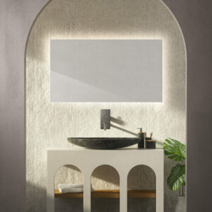 BLUEDESIGN - SPECCHIO FILUX/R H. 85 CM CON ILLUMINAZIONE